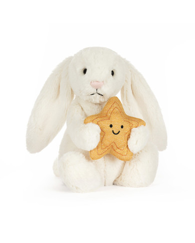 Cream Bunny with Star - Jellycat