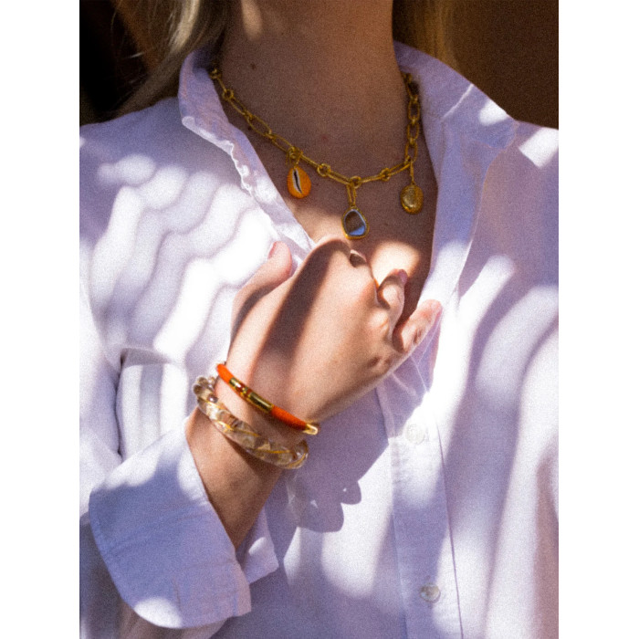 Collier Noisette bar à charms - Aurélie Bidermann