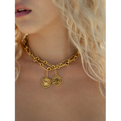 Collier Noisette bar à charms - Aurélie Bidermann