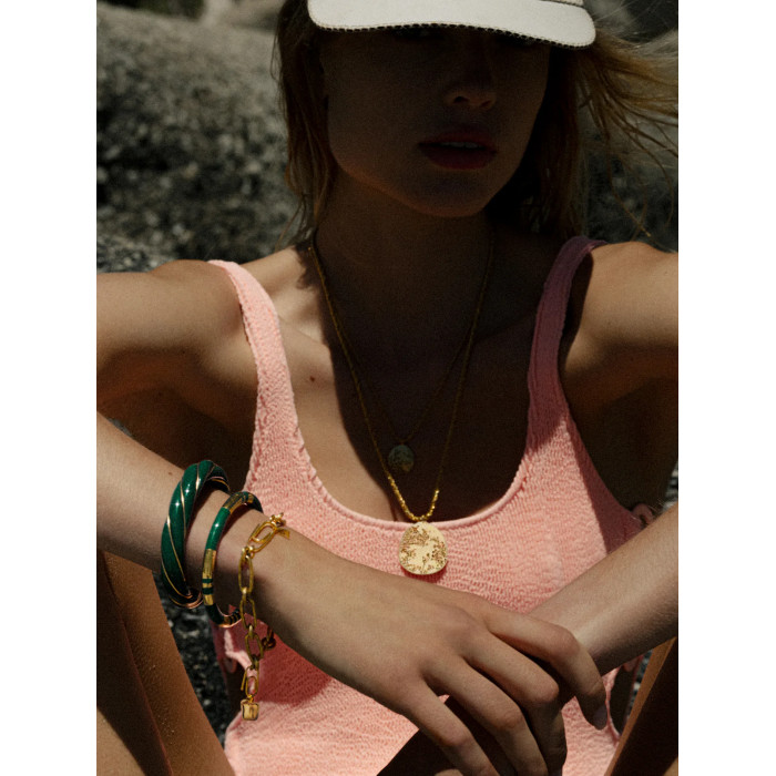 Bracelet Noisette bar à charms - Aurélie Bidermann