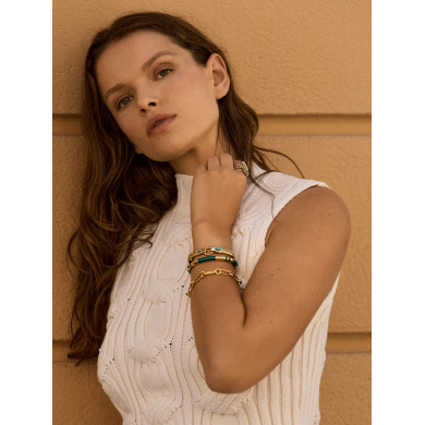 Bracelet Noisette bar à charms - Aurélie Bidermann