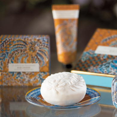 Savon et porte savon Rose Lavande - Fragonard