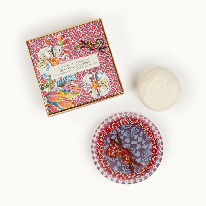 Savon et porte savon Heliotrope Gingembre - Fragonard
