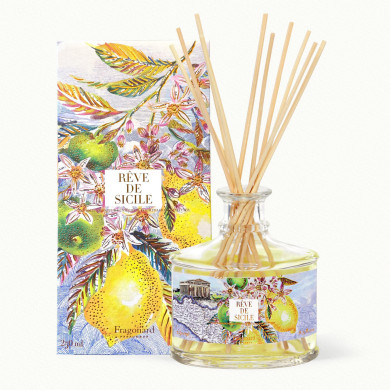 Diffuseur Rêve de Sicile 250ml (10 bâtonnets) - Fragonard