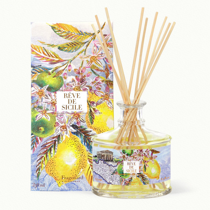 Diffuseur Rêve de Sicile 250ml (10 bâtonnets) - Fragonard