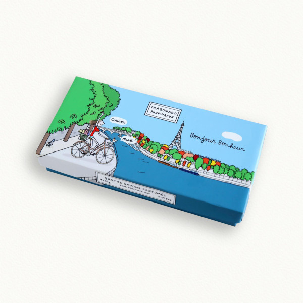 Coffret 4 mini savons bonjour bonheur - Fragonard