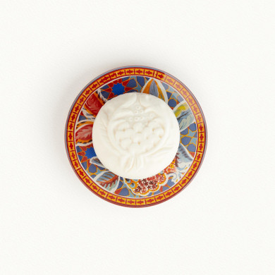 Savon et porte savon Grenade Pivoine 150g - Fragonard