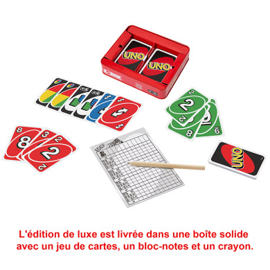 Jeu de cartes Mattel Uno Deluxe