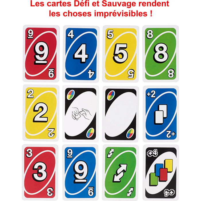Jeu de cartes Mattel Uno Deluxe
