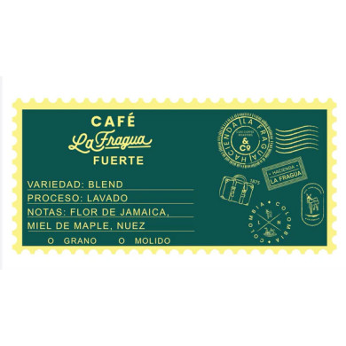 Café colombien en grains 340g - strong - La Fragua