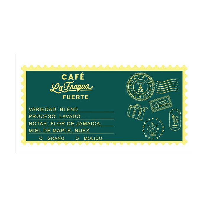 Café colombien en grains 340g - strong - La Fragua