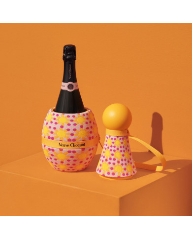 Champagne Veuve Clicquot Rosé brut avec Champagne Cooler* - Édition limitée Yinka Ilori