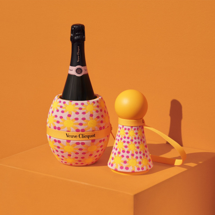 Champagne Veuve Clicquot Rosé brut avec Champagne Cooler* - Édition limitée Yinka Ilori