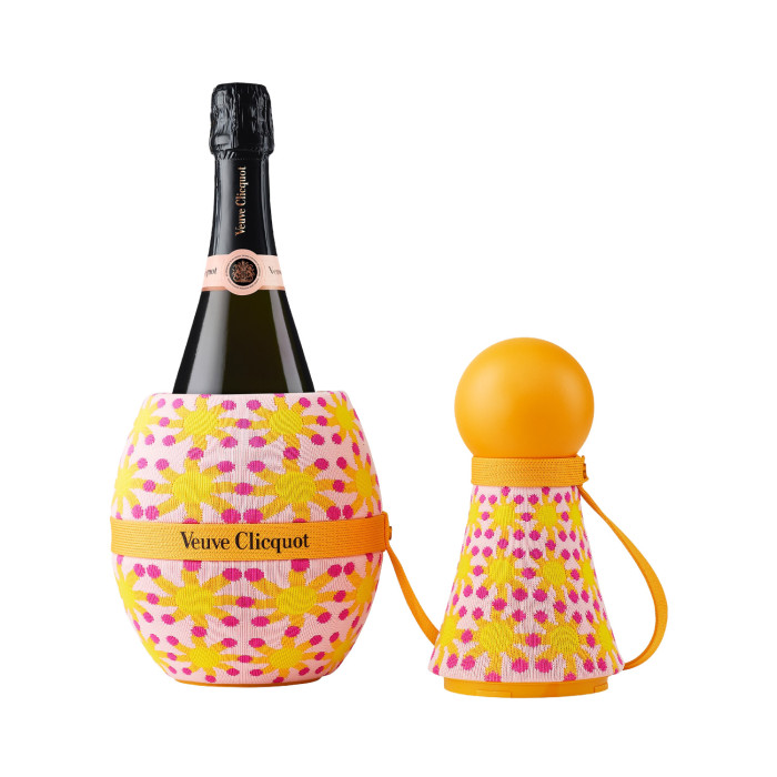 Champagne Veuve Clicquot Rosé brut avec Champagne Cooler* - Édition limitée Yinka Ilori