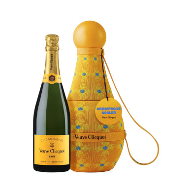 Champagne Veuve Clicquot Carte Jaune brut avec Champagne Cooler* - Édition limitée Yinka Ilori