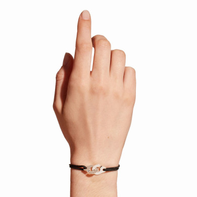 Bracelet sur cordon Menottes dinh van moyen modèle argent