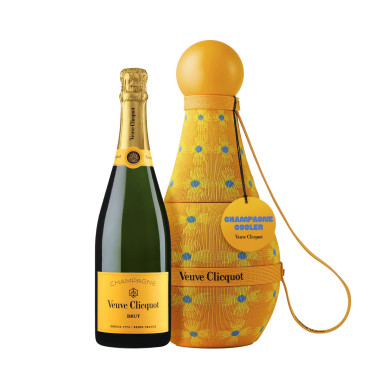 Champagne Veuve Clicquot Carte Jaune brut avec Champagne Cooler* - Édition limitée Yinka Ilori