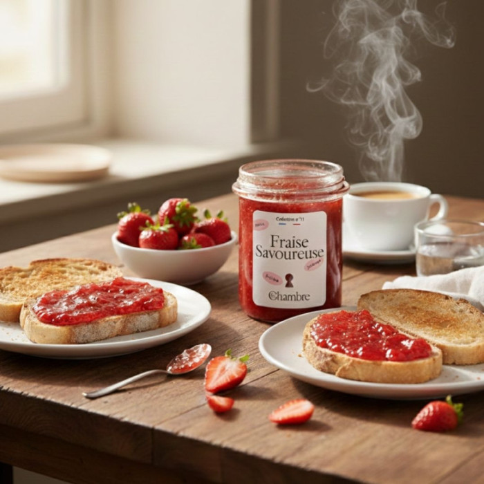 Confiture Fraise savoureuse 200g - La Chambre