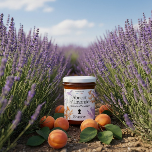 Confiture Abricot Lavande 200g - La Chambre