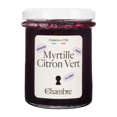Confiture Myrtille Citron vert 200g - La Chambre