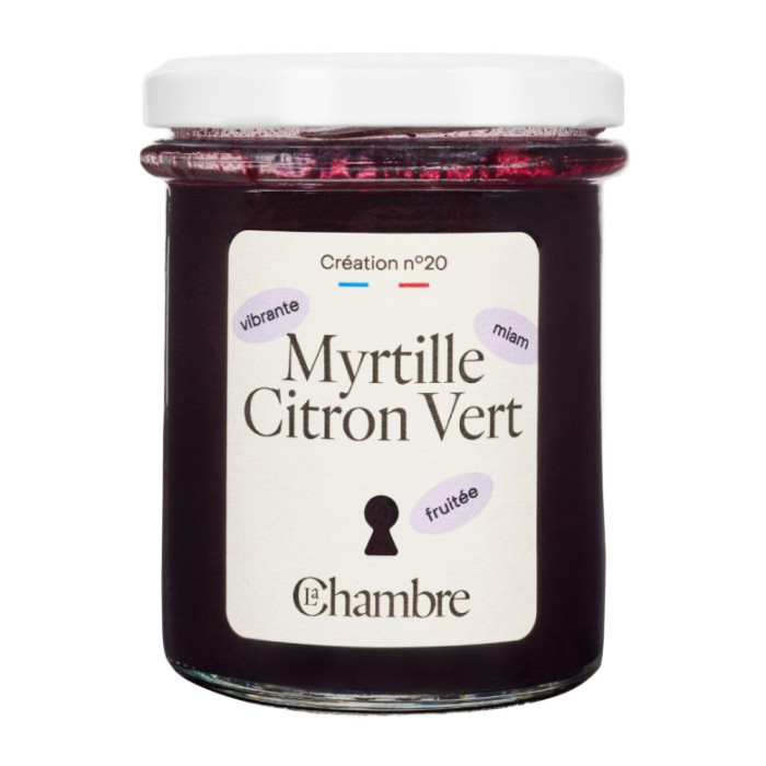 Confiture Myrtille Citron vert 200g - La Chambre
