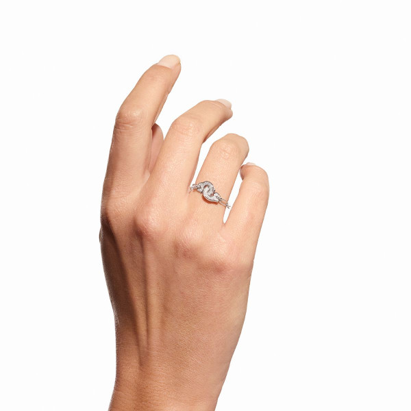 Bague chaîne Menottes dinh van or blanc et diamants - dinh van