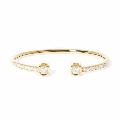Bracelet Le Cube Diamant grand modèle or jaune et diamants - dinh van