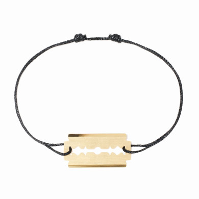 Bracelet sur cordon Lame de Rasoir PM or jaune - dinh van