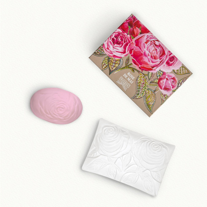 Rose de Mai Savon & porte savon - Fragonard