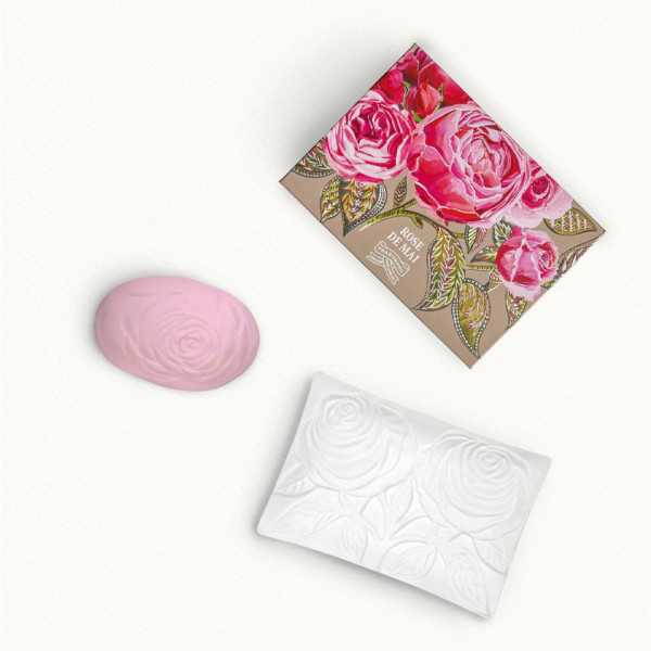 Rose de Mai Savon & porte savon - Fragonard