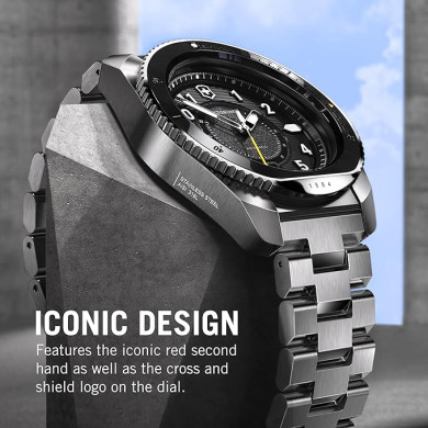 Montre Journey 1884 - Cadran noir et bracelet acier inoxydable argenté - Victorinox