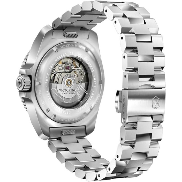 Montre Journey 1884 - Cadran noir et bracelet acier inoxydable argenté - Victorinox