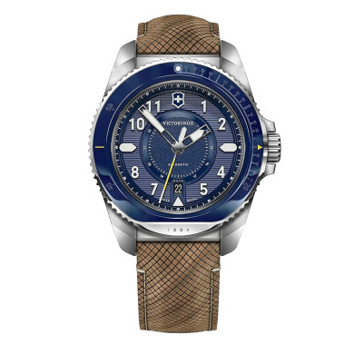 Montre Journey 1884 - Cadran bleu et bracelet wood brown - Victorinox