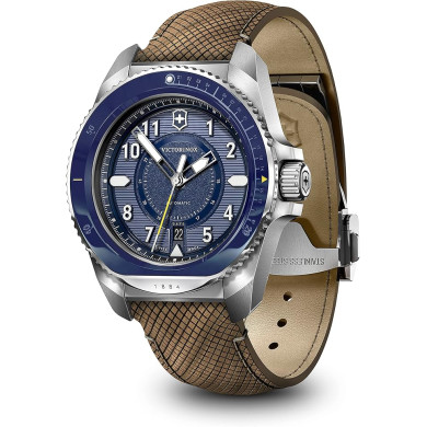 Montre Journey 1884 - Cadran bleu et bracelet wood brown - Victorinox