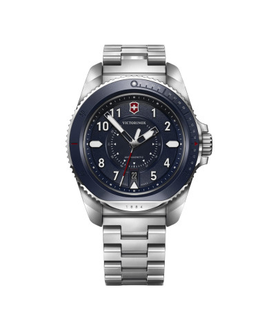 Montre Journey 1884 - Cadran bleu et bracelet acier inoxydable argenté - Victorinox