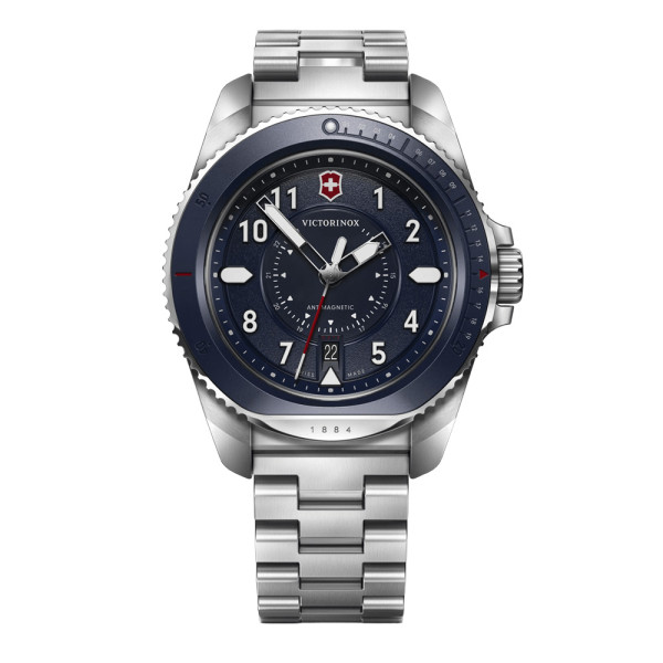 Montre Journey 1884 - Cadran bleu et bracelet acier inoxydable argenté - Victorinox