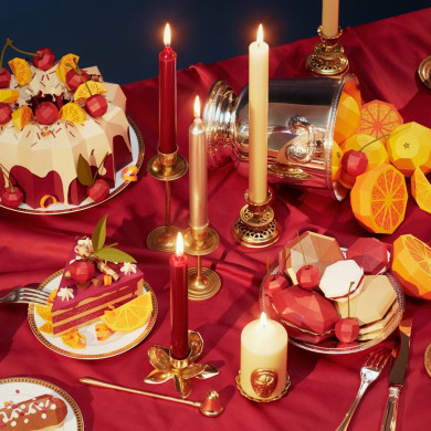Madeleine Rouge Vif - 6 bougies - Trudon