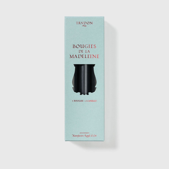 Madeleine Noir - 6 bougies - Trudon