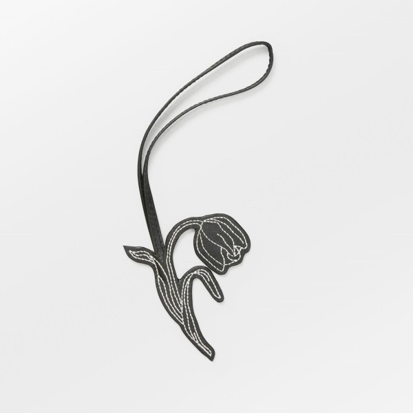 Smooth Tulip Bag Charm Black - BECKSÖNDERGAARD