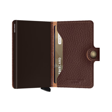 Miniwallet vegan espresso brown - Secrid