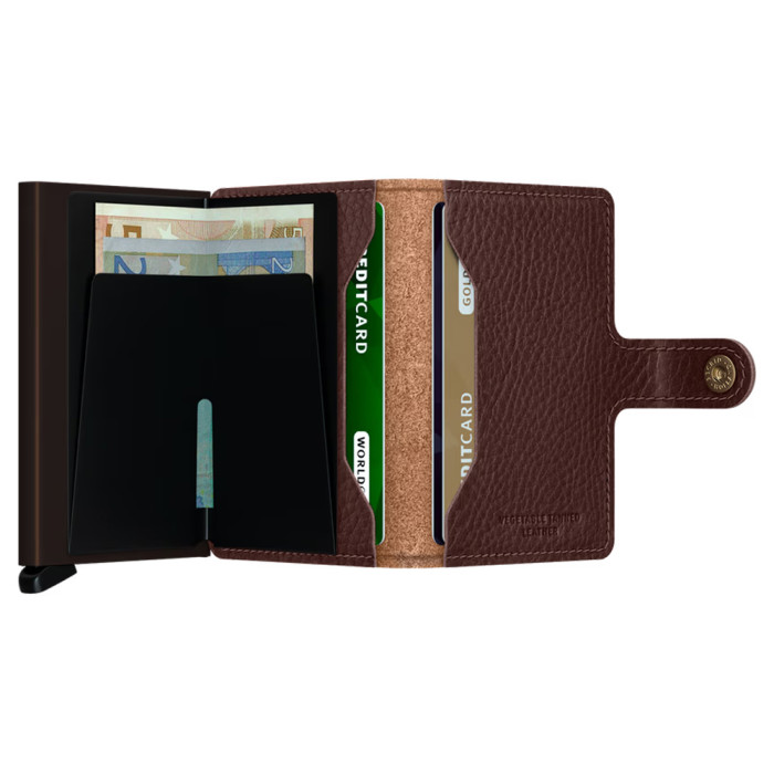 Miniwallet vegan espresso brown - Secrid