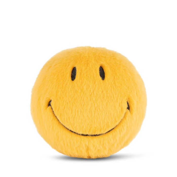 Smiley Fuzzy Jaune - 13CM - BON TON TOYS