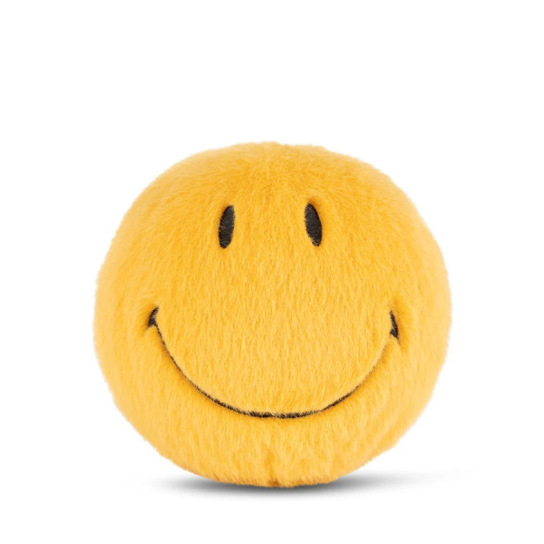 Smiley Fuzzy Jaune - 13CM - BON TON TOYS