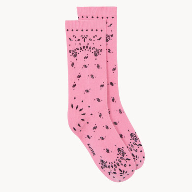 Chaussettes Sig Bandana Bubble Pink - KUJTEN