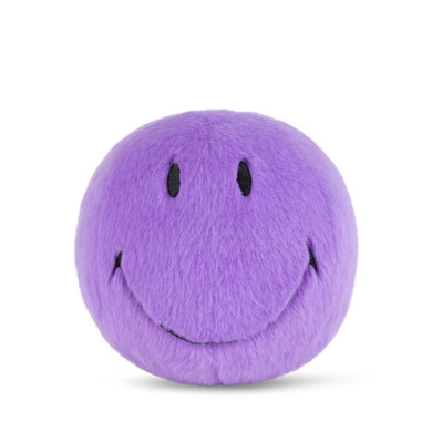 Smiley Fuzzy Pourpre - 13CM - BON TON TOYS