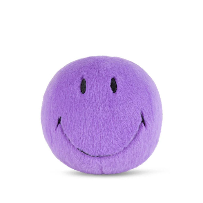 Smiley Fuzzy Pourpre - 13CM - BON TON TOYS