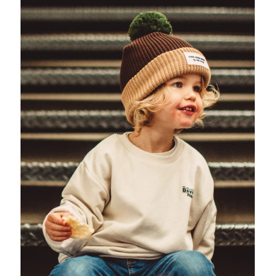 Bonnet Color Block Pistachio 2-5 ANS - Hello Hossy