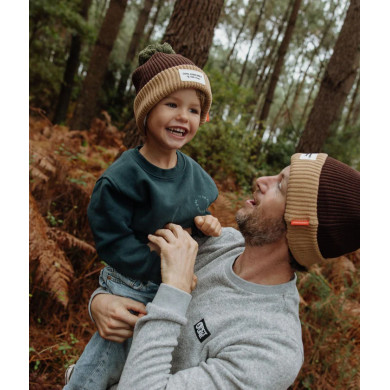 Bonnet Color Block Pistachio 2-5 ANS - Hello Hossy