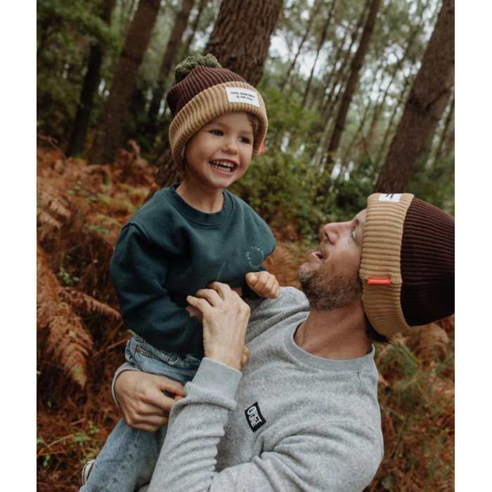 Bonnet Color Block Pistachio 2-5 ANS - Hello Hossy