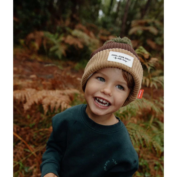 Bonnet Color Block Pistachio 2-5 ANS - Hello Hossy